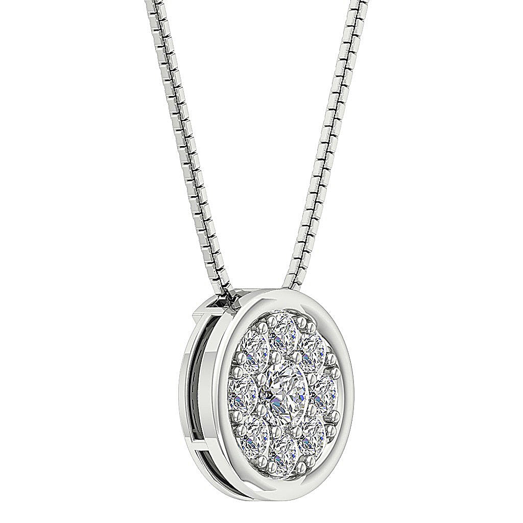 Prong Set Love Wedding Pendants Genuine Diamond VVS1/VS1/SI1/I1 1.00 Ct 14k/18k White Yellow Rose Gold