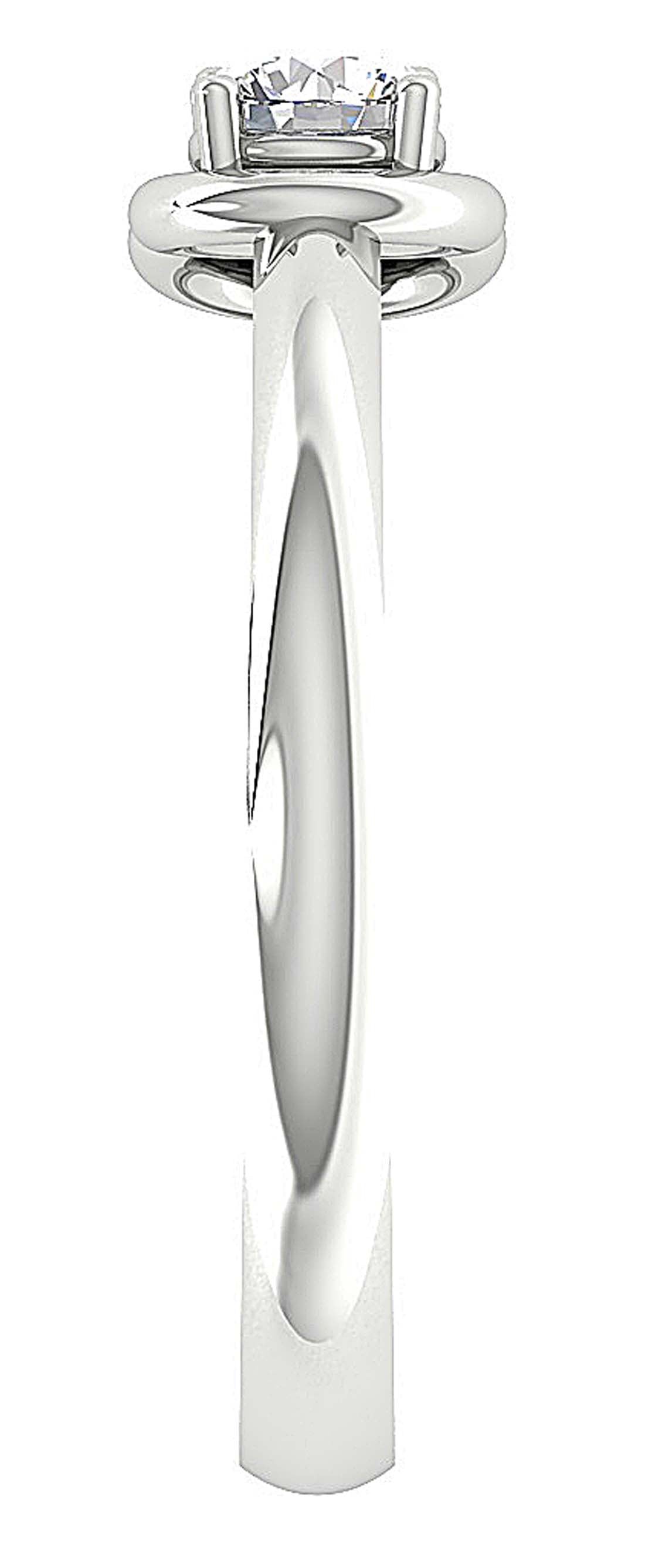 Forever Us Two Stone Solitaire Anniversary Ring Round Diamond I1 G 0.55 Ct Prong Set 6.00 MM