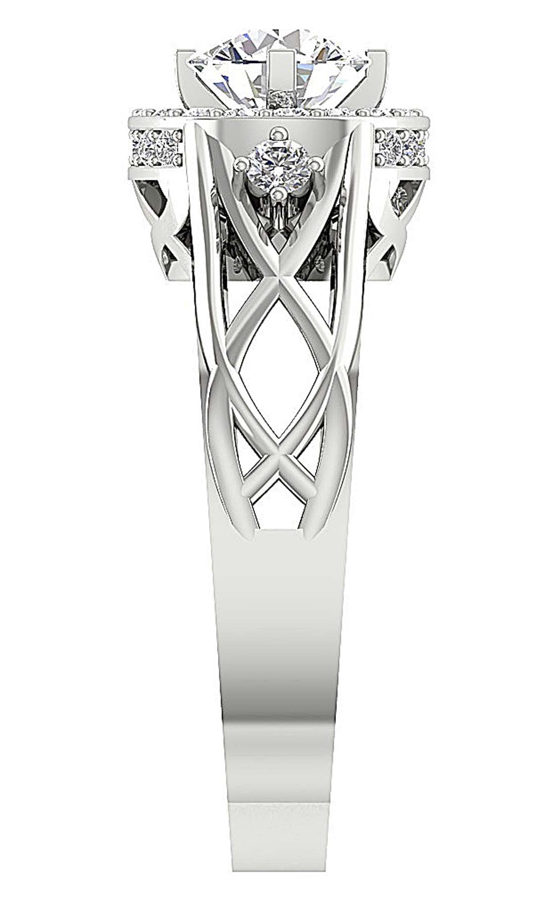 I1 G 1.80 Ct Designer Solitaire Wedding Ring Genuine Diamond 14k White Yellow Rose Gold Prong Set