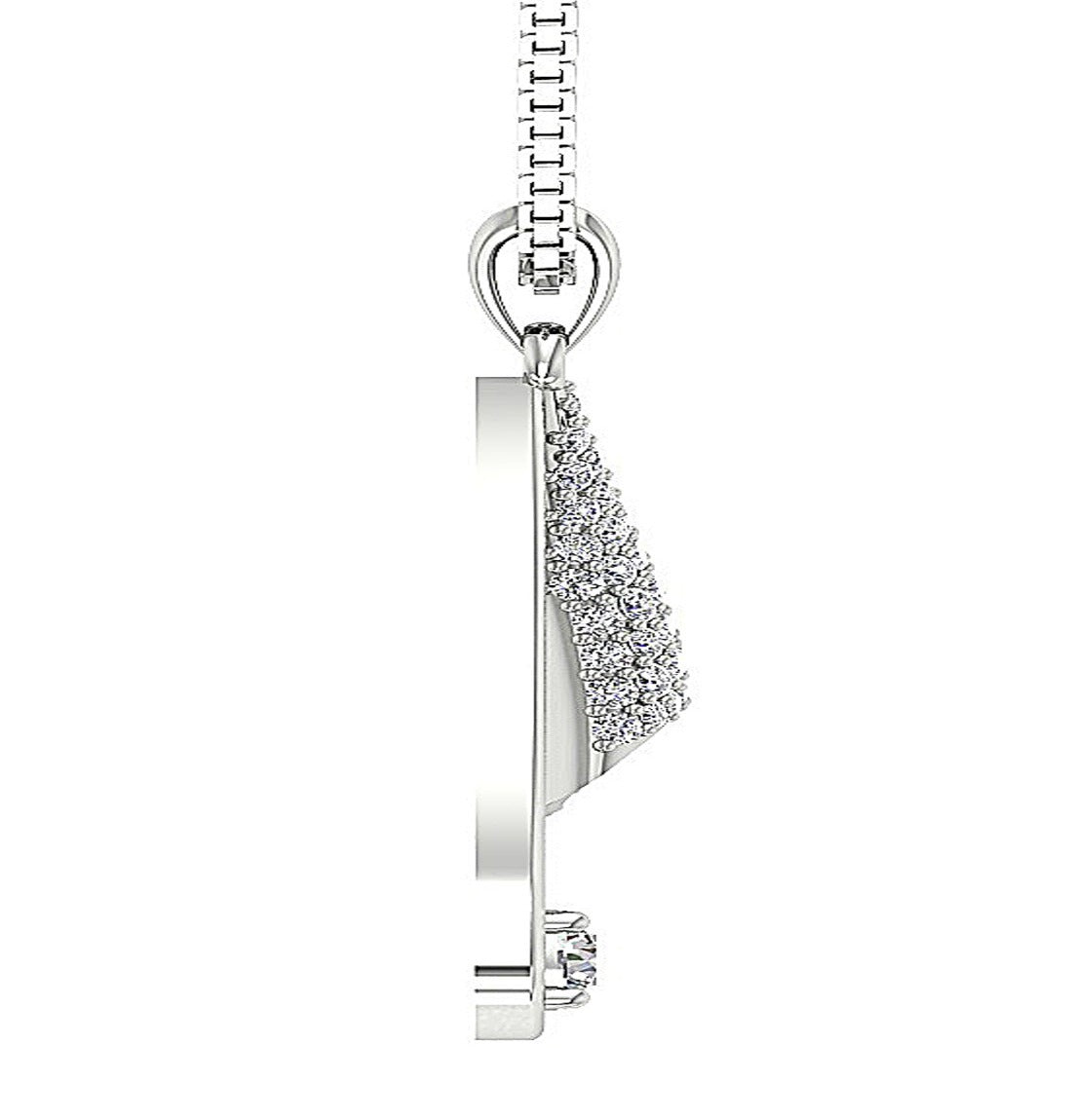 14k/18k Solid Gold Genuine Diamond SI1/I1 G 0.80 Ct Designer Fashion Pendant