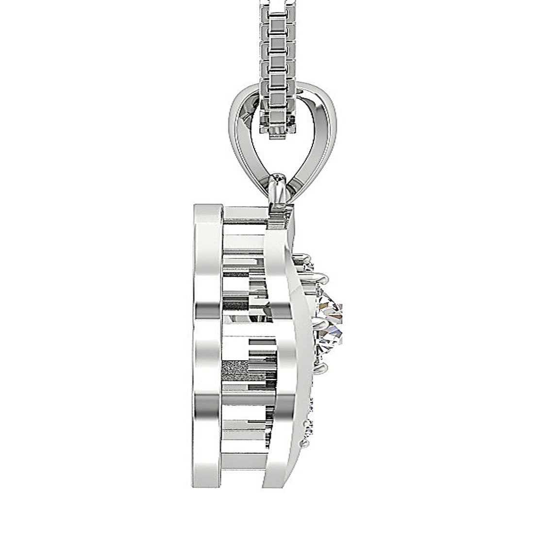 Designer Heart Shape Pendant SI1/I1 G 0.60 Carat Genuine Diamond 14k/18k Gold