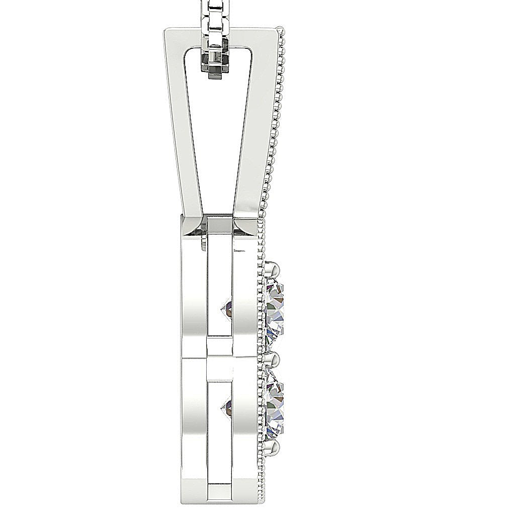 SI1/I1 G 1.00 Carat Unique Fashion Pendants 14k/18k Gold Genuine Diamonds