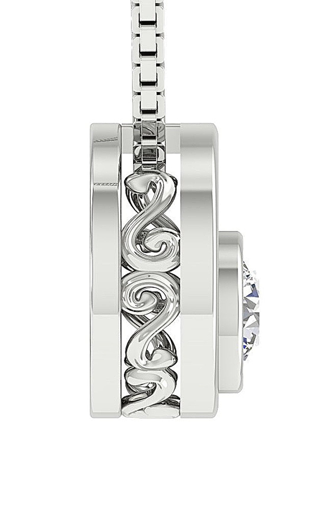I1/SI1 G 0.50 Ct Designer Solitaire Pendants 14k/18k Solid Gold Natural Diamonds