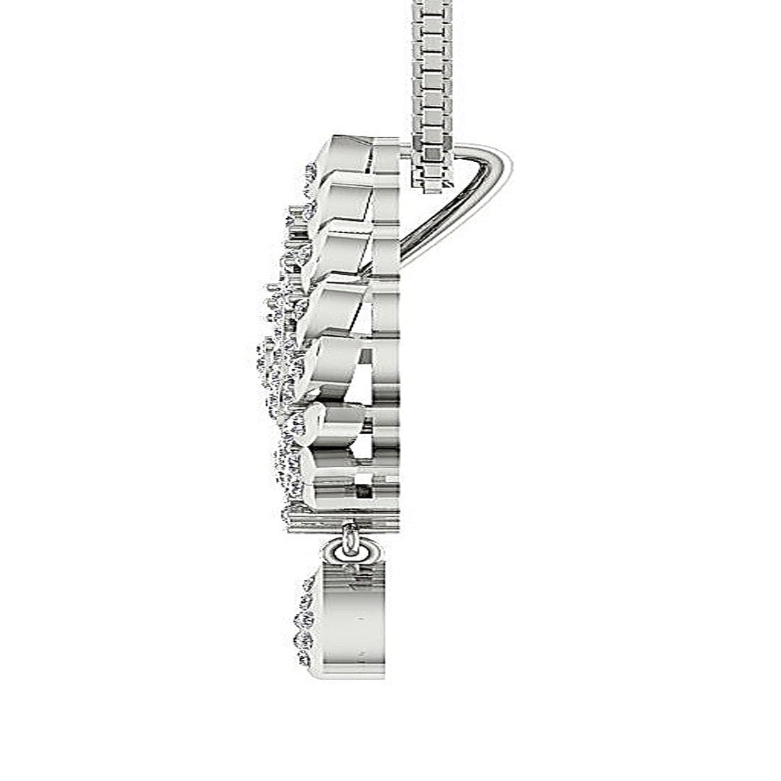 Designer Fashion Pendant SI1/I1 G 0.75 Carat Genuine Diamond 14k/18k Solid Gold