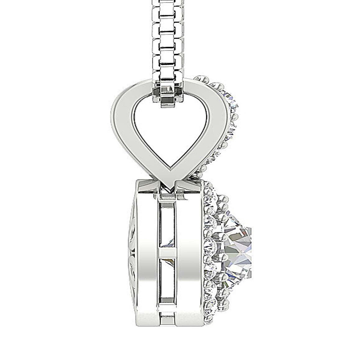 Unique Fashion Pendant I1 G 1.35 Carat Natural Diamond 14k/18k Solid Gold