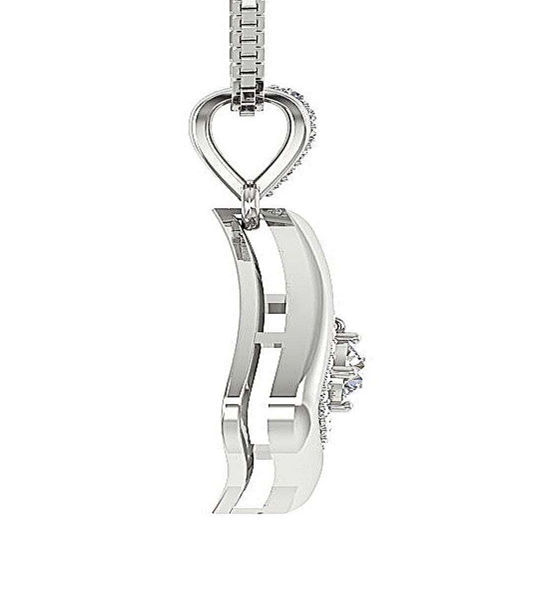 Natural Diamond 14k/18k Solid Gold Unique Fashion Pendant SI1/I1 G 0.50 Carat