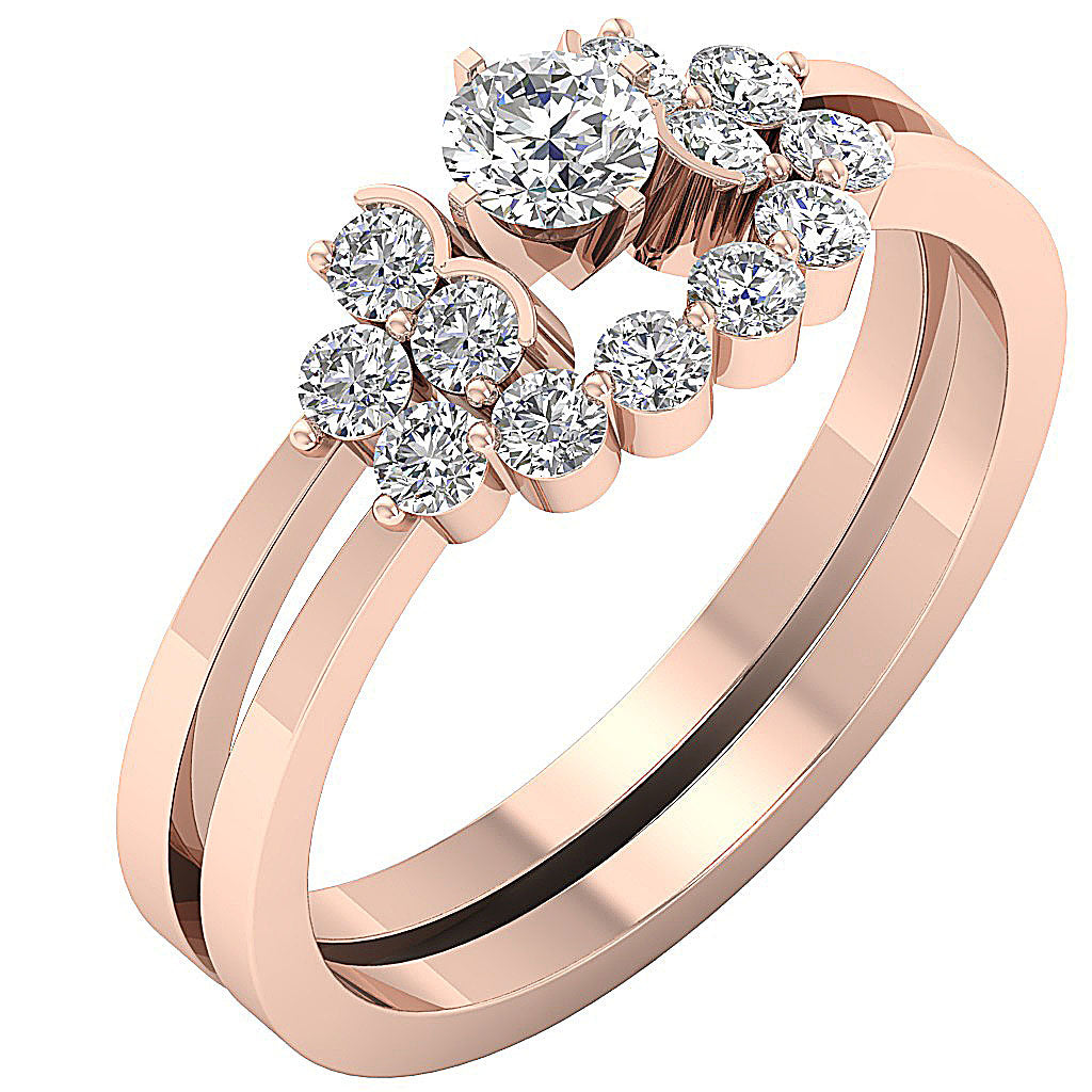 SideViewVintageStyleBridalRingProngSet