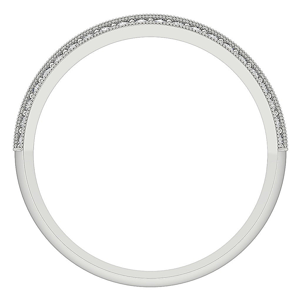 14k Rose Gold Engagement Ring Natural Diamond I1 G 0.90 Ct Pave Set