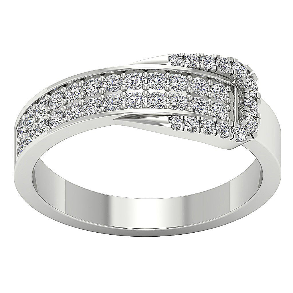 Prong Set Engagement Ring I1 G 0.65 Ct Natural Diamond 14k White Yellow Rose Gold 7.50 MM