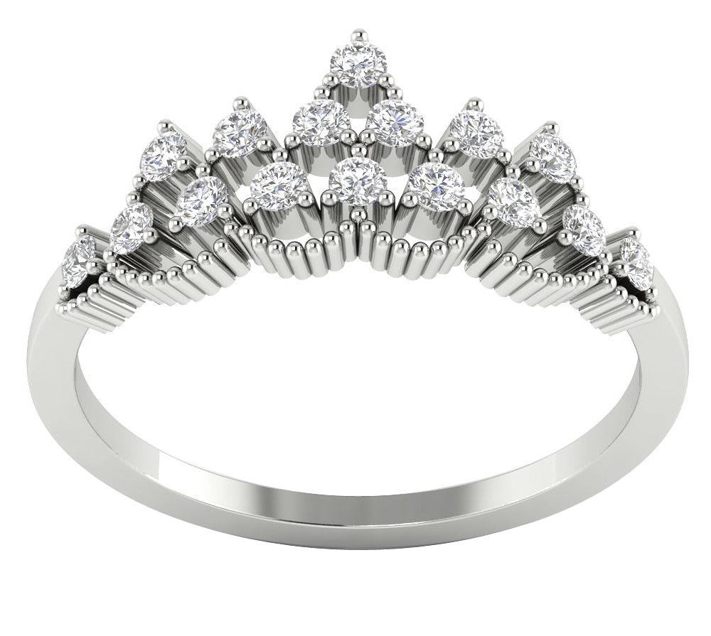 8.10 MM Natural Diamond Engagement Ring Prong Set VS1 E 0.40 Ct 14k Yellow Gold