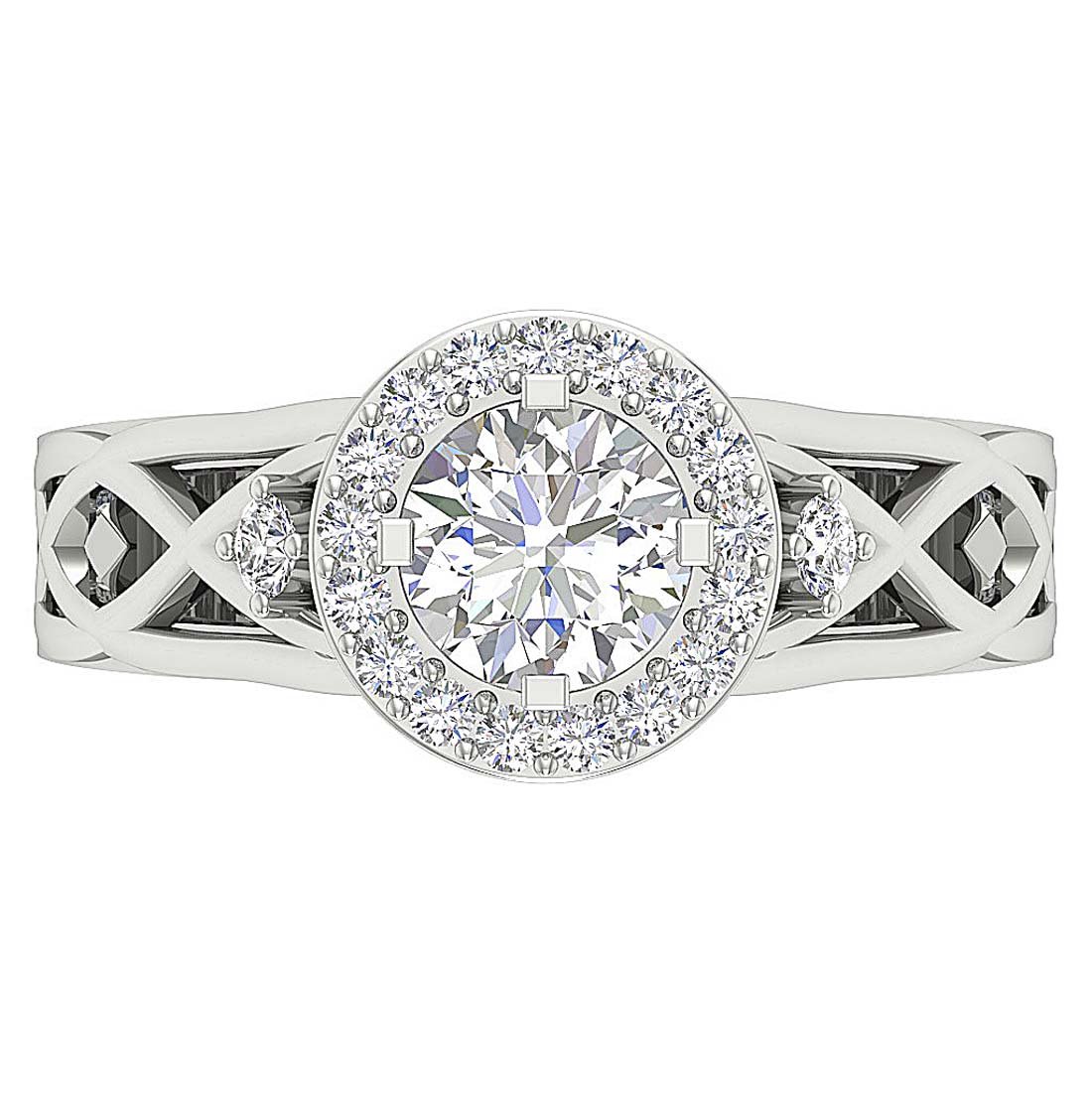 I1 G 1.80 Ct Designer Solitaire Wedding Ring Genuine Diamond 14k White Yellow Rose Gold Prong Set