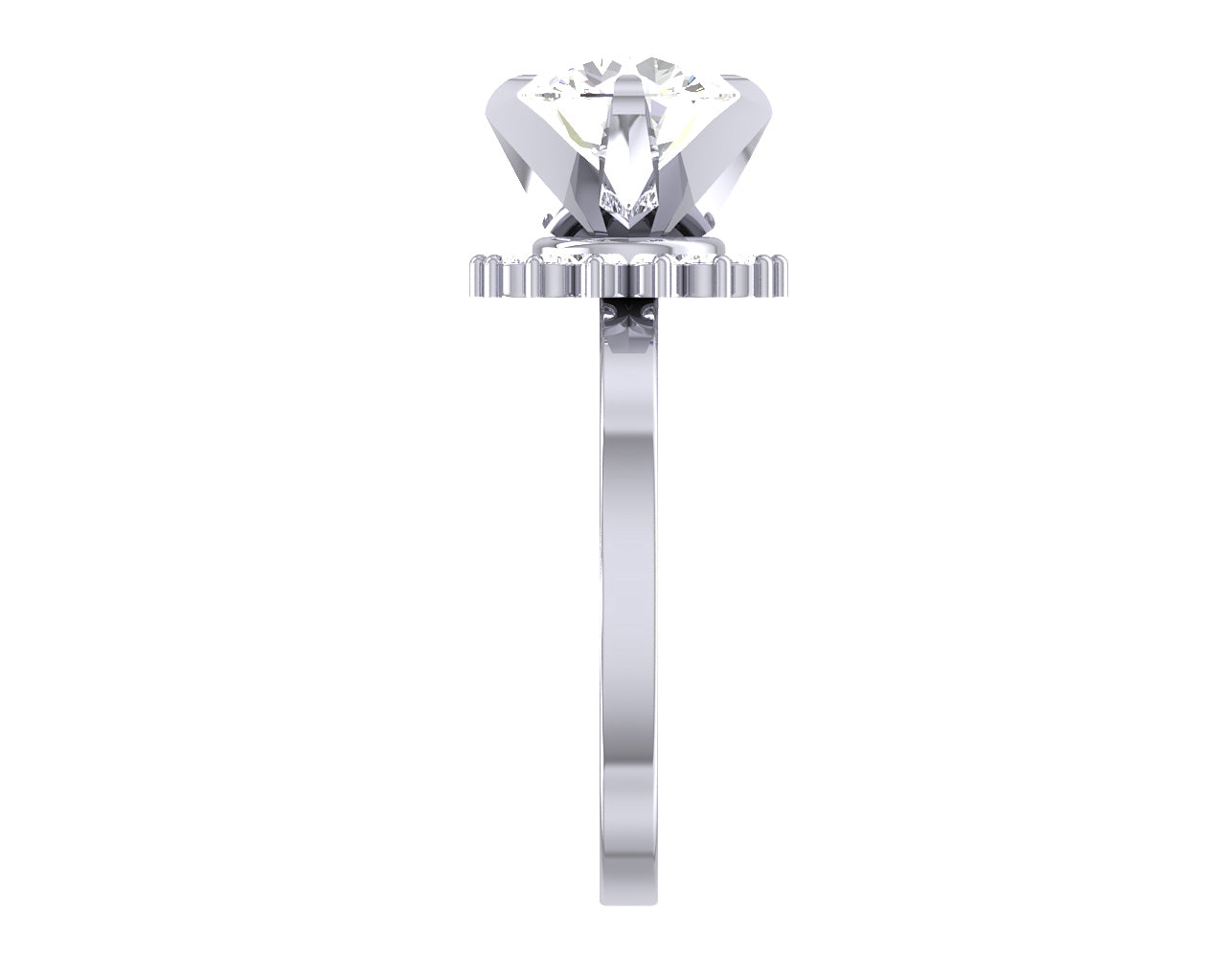 Designer Big Solitaire Engagement Ring I1 G 1.80 Carat Round Cut Diamond 14K Rose Gold