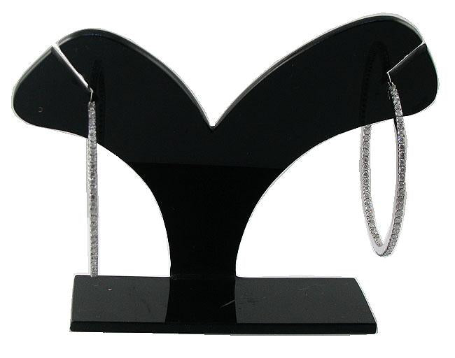 18k/14k Rose Gold Inside Outside Hoop Engagement Earrings Natural Diamond VVS1/VS1/SI1/I1 3.30 Ct Pave Set