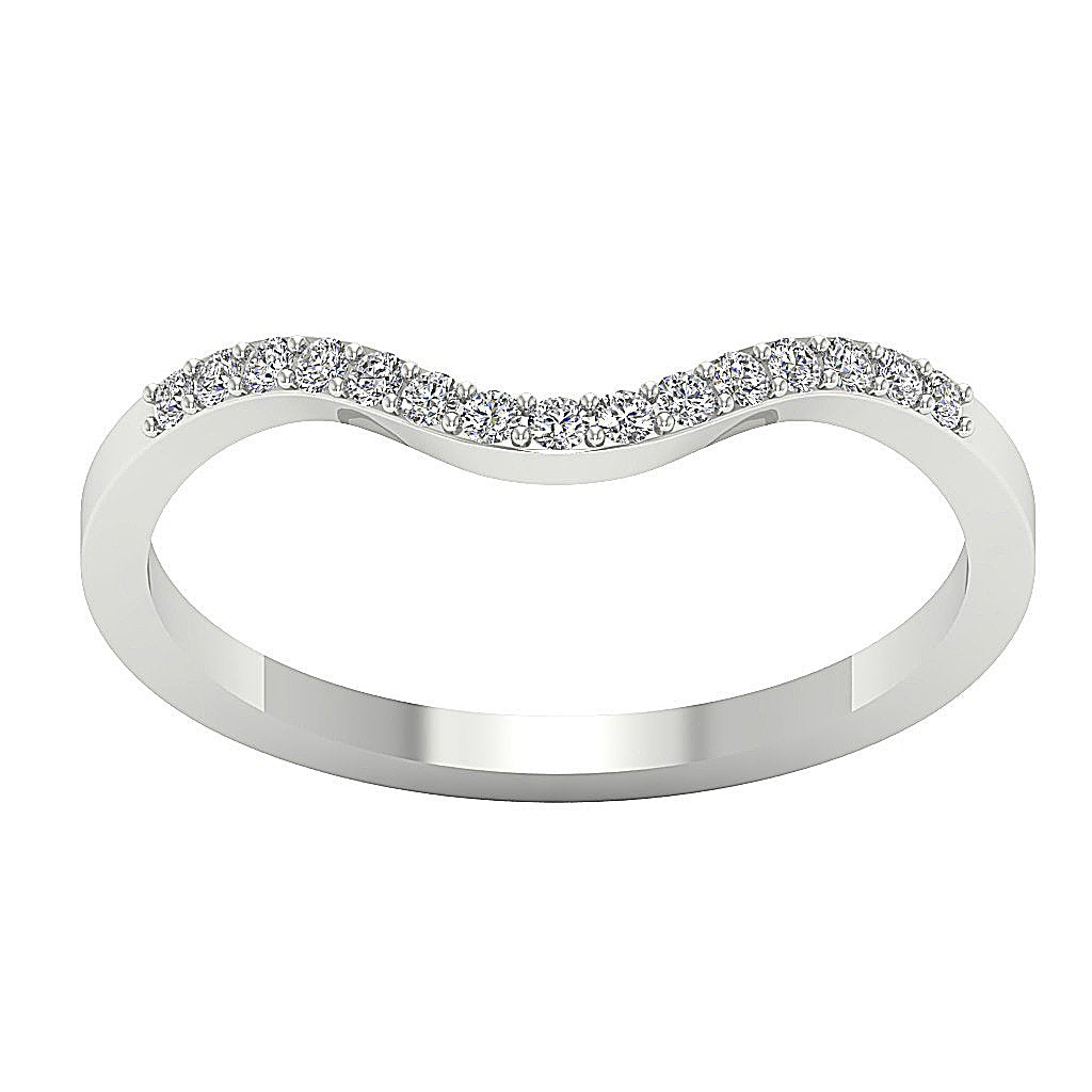 Natural Round Diamond Prong Set 14k Solid Gold Wedding Ring I1 G 0.20 Carat 1.35MM