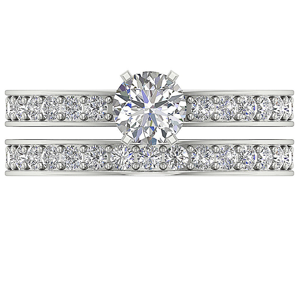 TopView14kWhiteGoldWeddingRing