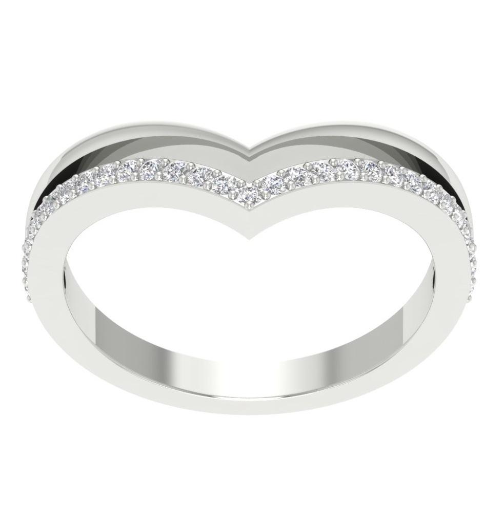 I1G 0.35Ct Designer Diamond Stackable 14K Solid Gold Wedding Ring 8.90MM