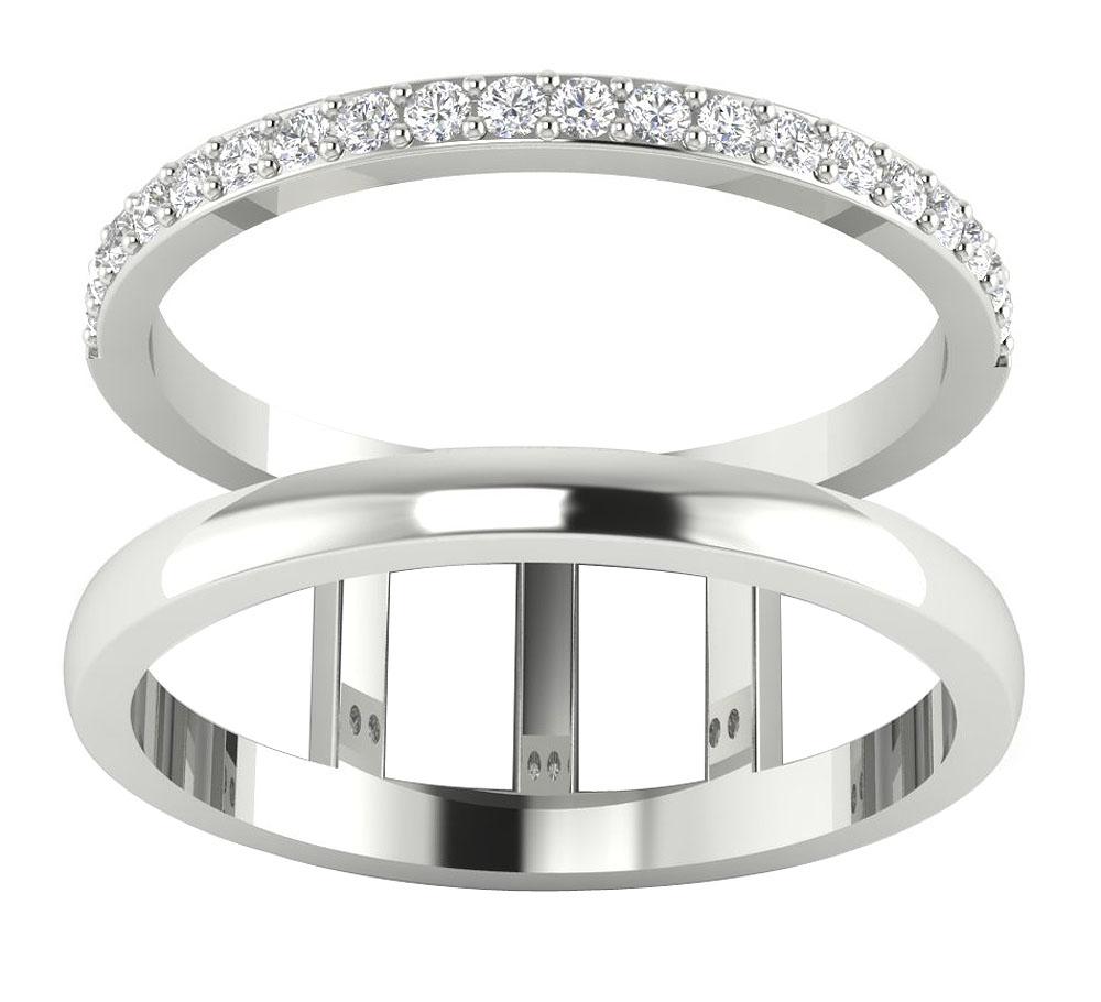 Engagement Round Diamond Ring 14K Solid Gold Prong Set SI1 G 0.35 Ct 10.80 MM