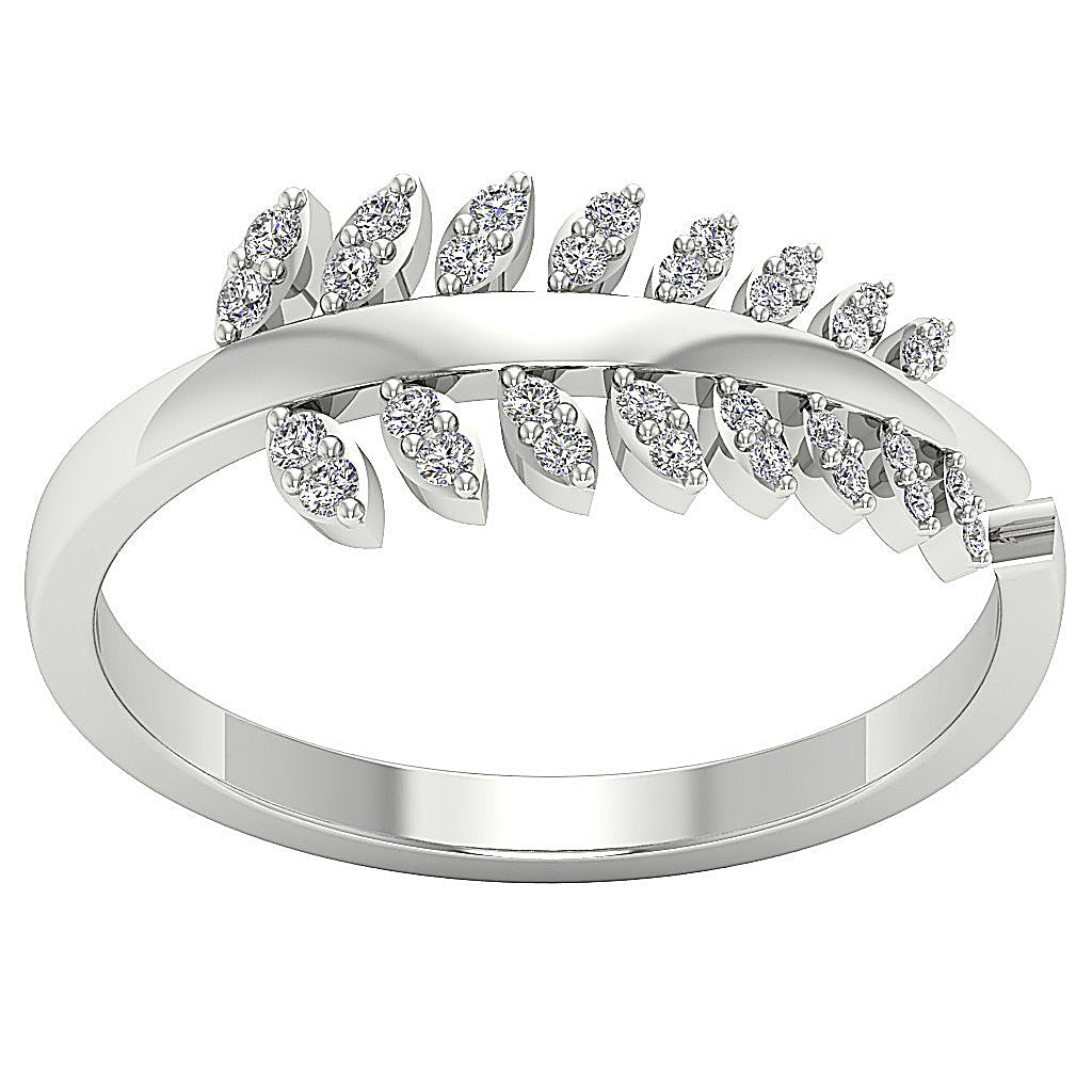 Engagement Diamond Ring SI1 G 0.25 Ct 14K White Yellow Rose Gold 8.00MM