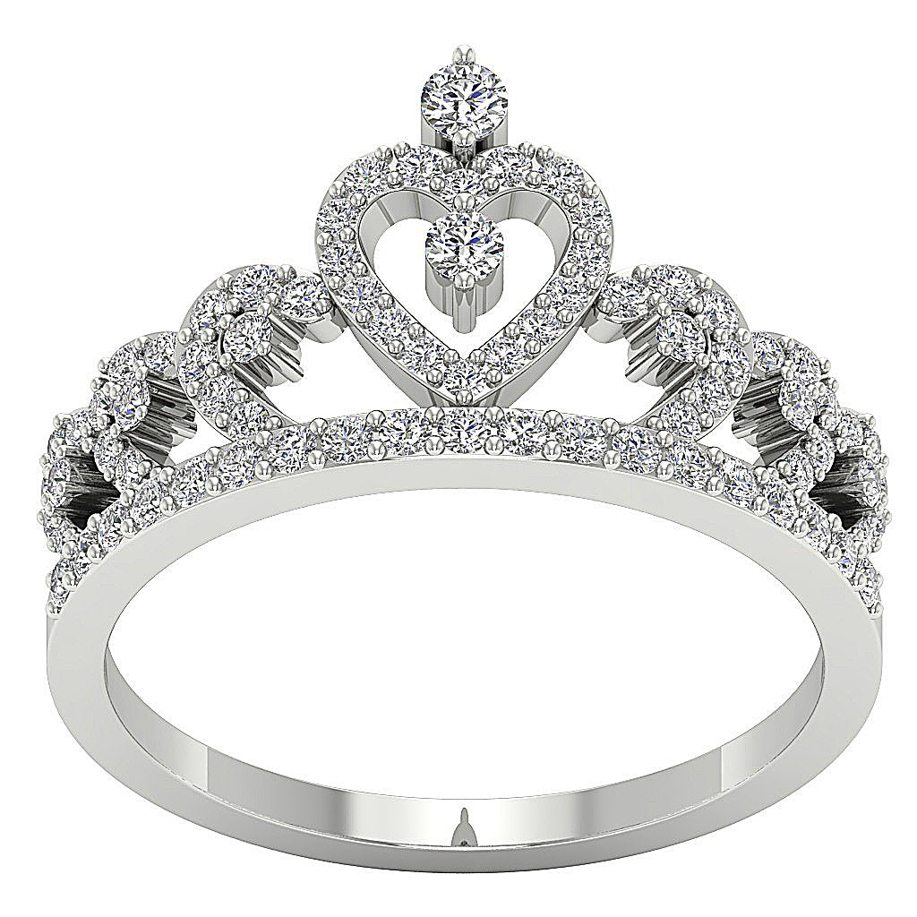 Prong Set 14k Yellow Gold Round Diamond Cut Anniversary Ring SI1 G 0.75 Ct 11.80 MM
