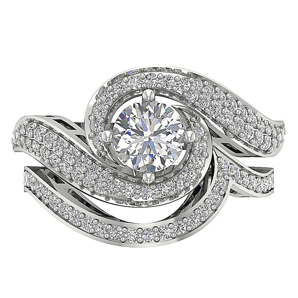 I1 G 1.45 Ct 14K Solid Gold Bridal Solitaire Engagement Ring Prong Set Genuine Diamond 13.60 MM