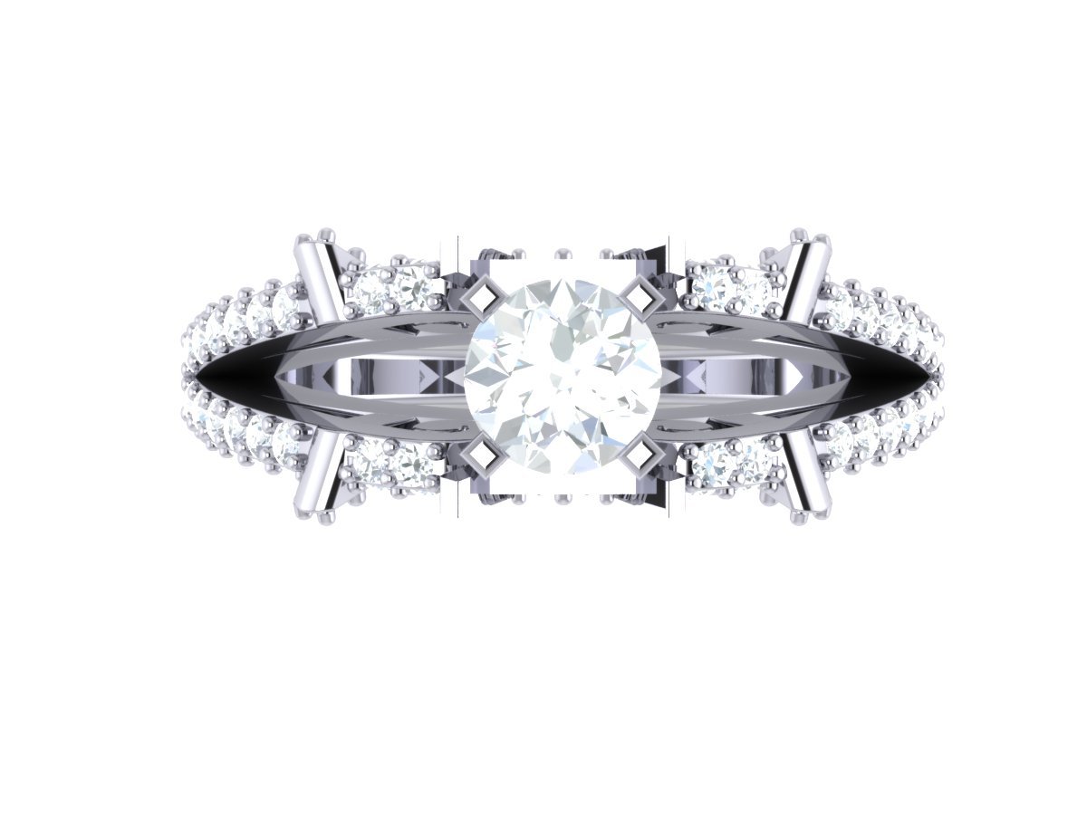 Unique Fashion Wedding Ring I1 G 1.80 Carat Genuine Diamond 14k Solid Gold