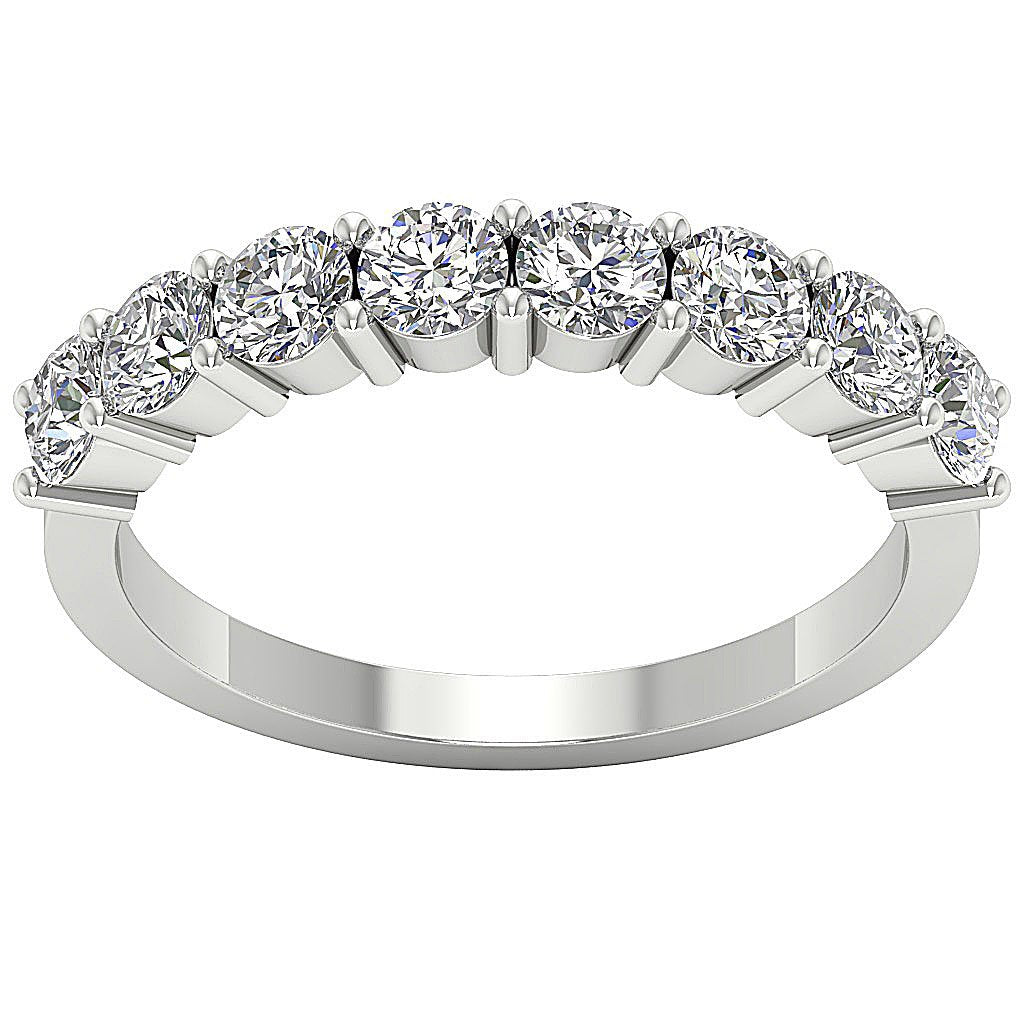 Anniversary Round Diamond I1 G 1.40 Carat 14K Solid Gold 3.37MM