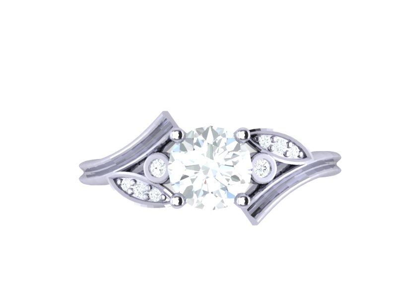 Vintage Solitaire Anniversary Ring Round Diamond I1 G 1.15 Carat 14k Solid Gold Prong Bezel Set