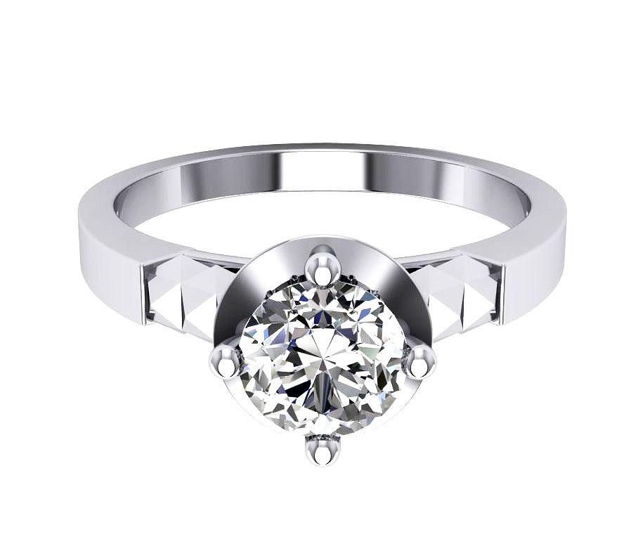 14k Rose Gold Vintage Engagement Ring Natural Diamond SI1 G 0.85 Ct Prong Set 7.45 MM