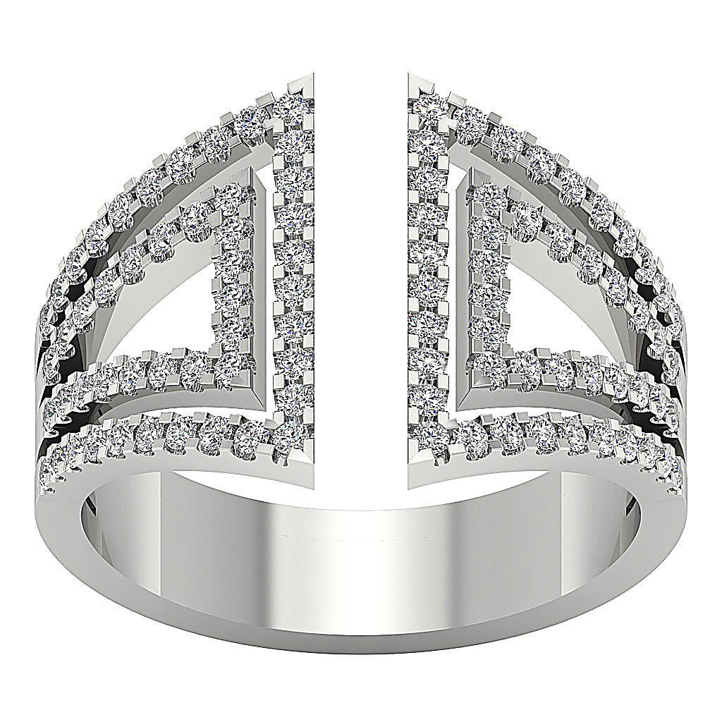 Prong Set Wedding Ring I1 G 0.85 Ct Round Diamond 14k White Yellow Rose Gold