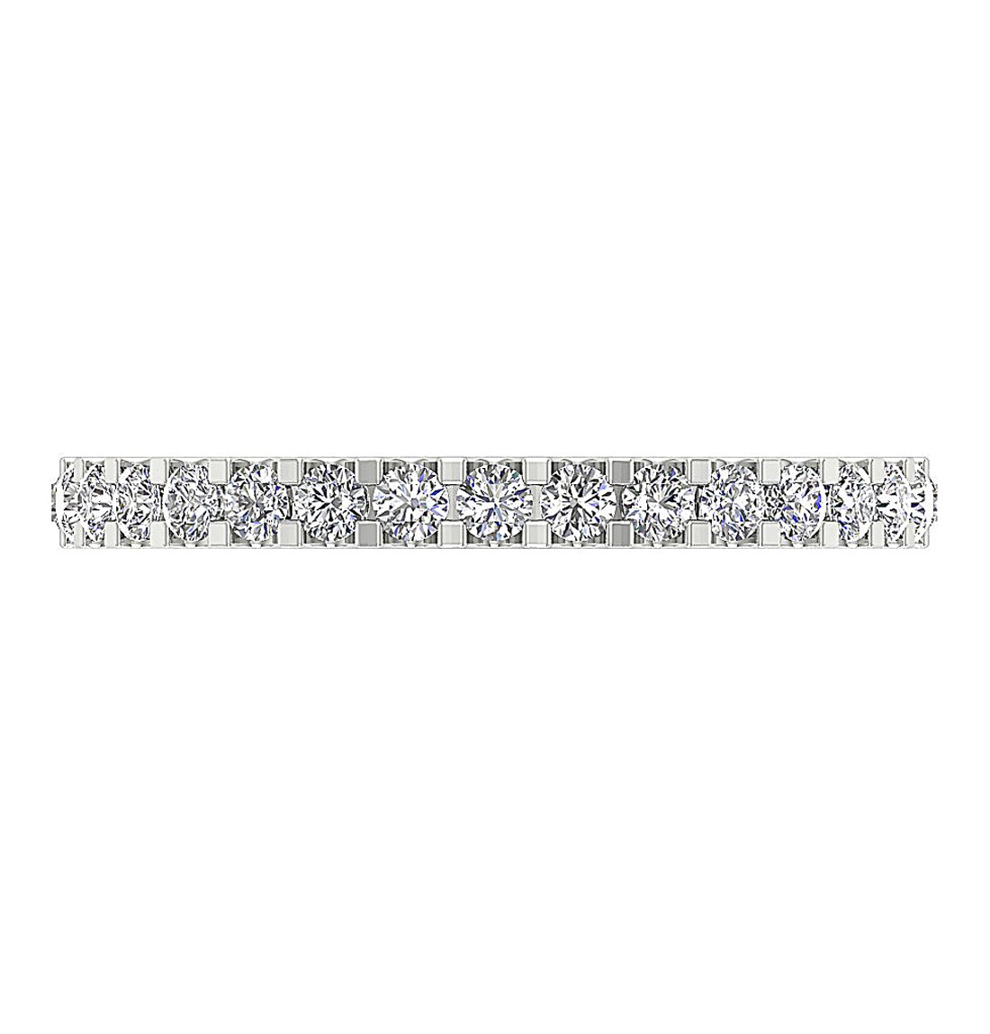 TopViewNaturalCutDiamondEternityRingSet