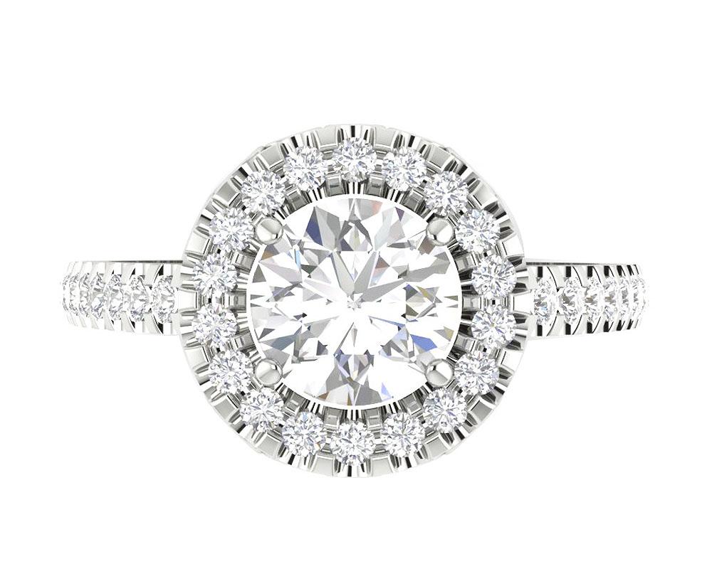 Vintage Solitaire Engagement Ring Natural Diamond I1 G 1.75 Ct 14k Solid Gold Prong Set