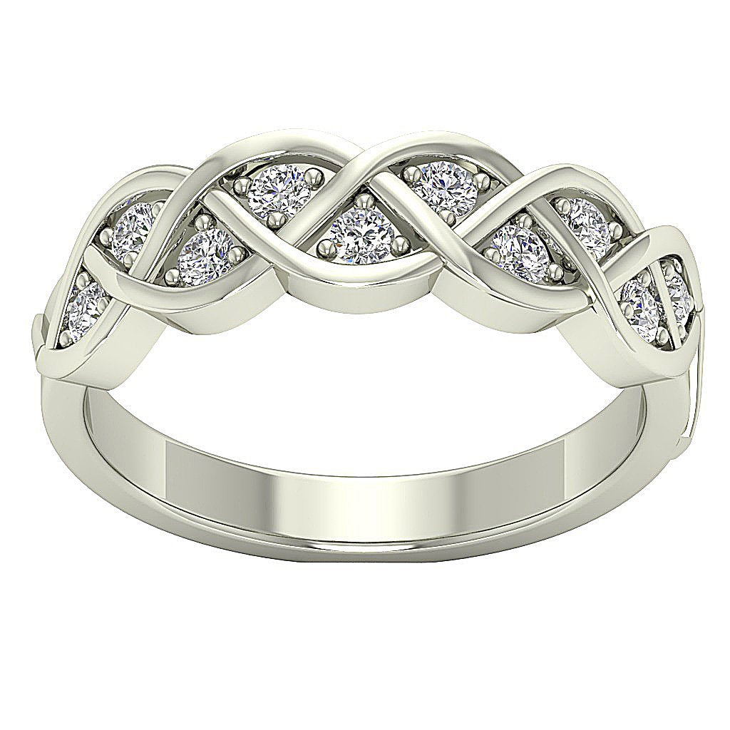 Engagement Ring Round Cut Diamond Prong Set I1 G 0.50 Ct 14K White Yellow Rose Gold 6.00MM