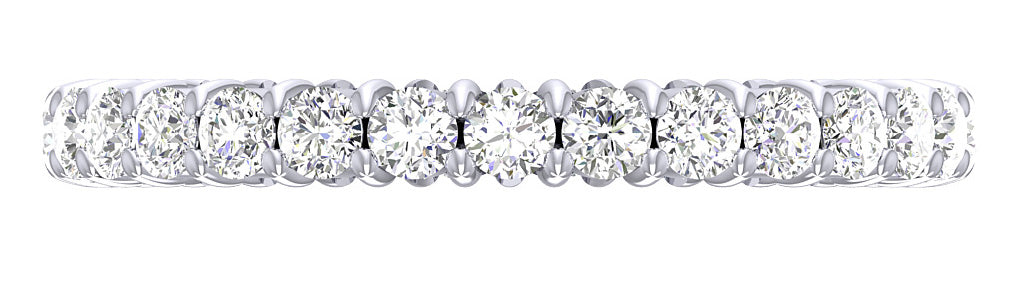 Eternity Band Engagement Ring SI1 G 1.00 Carat Natural Diamond 14K White Yellow Rose Gold