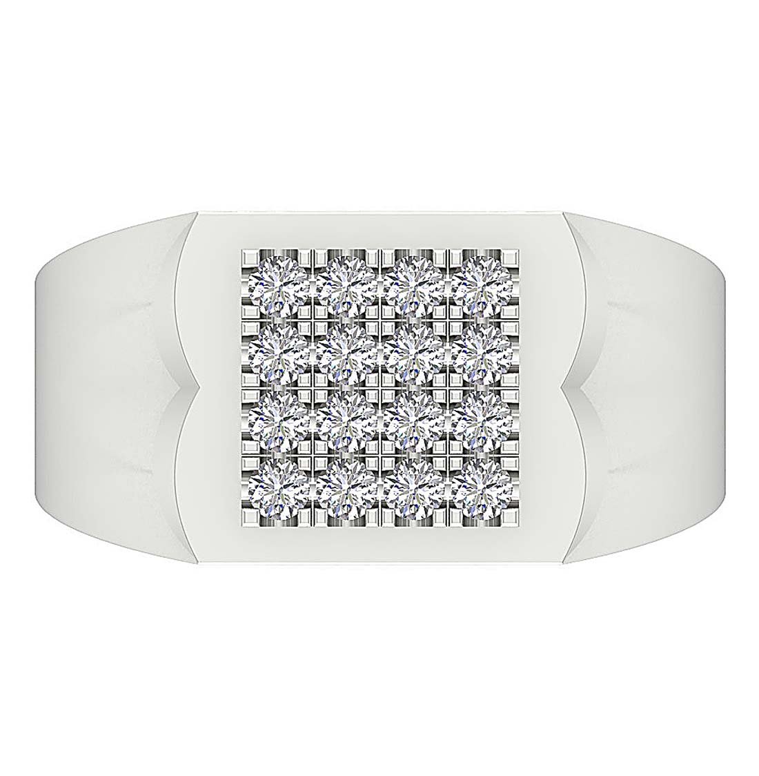 14k Solid Gold I1 G 0.70 Ct Mens Anniversary Ring Natural Diamond Prong Set 12.00 MM