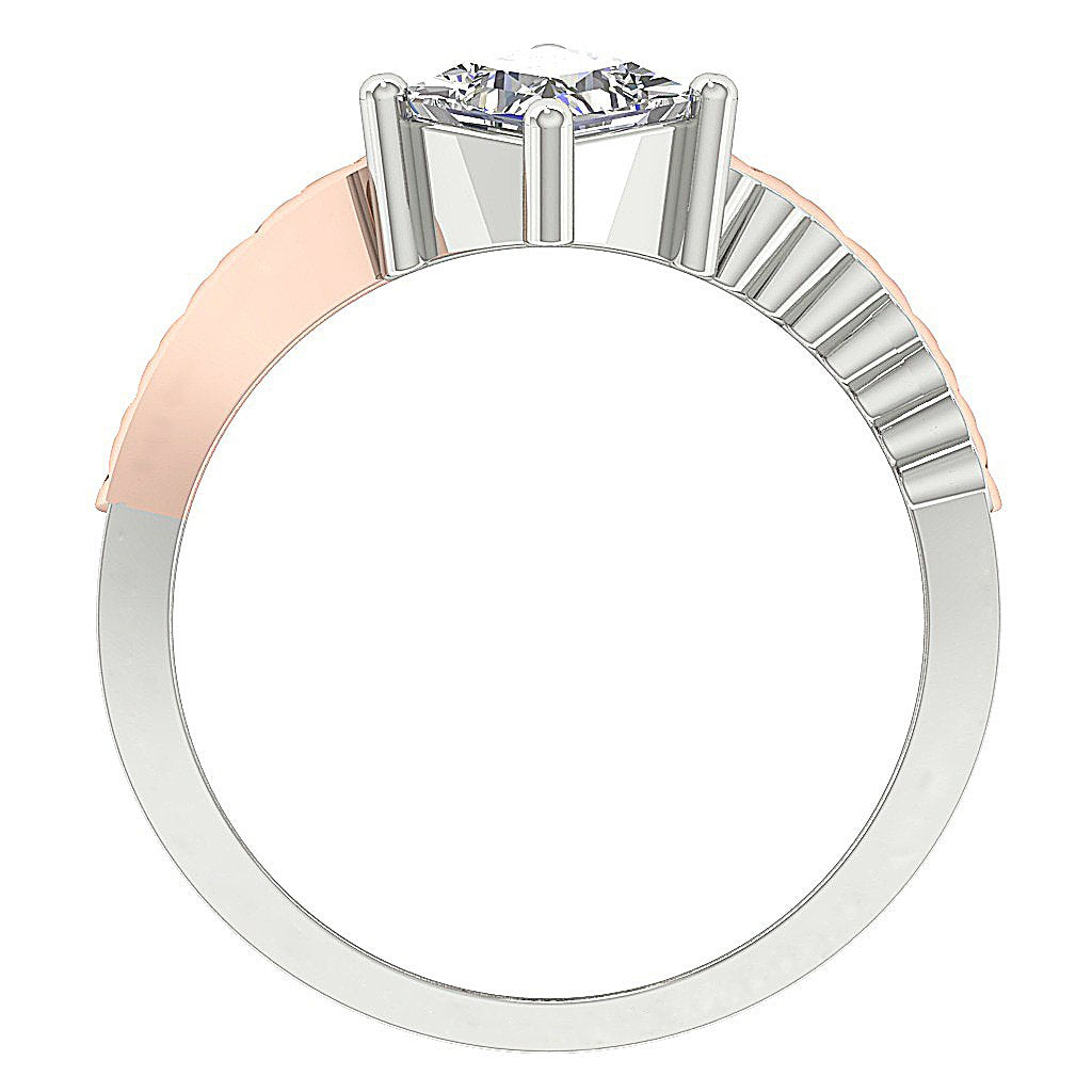 Natural Diamond Forever Us Two Stone Solitaire Engagement Ring I1 G 1.20 Ct Prong Set