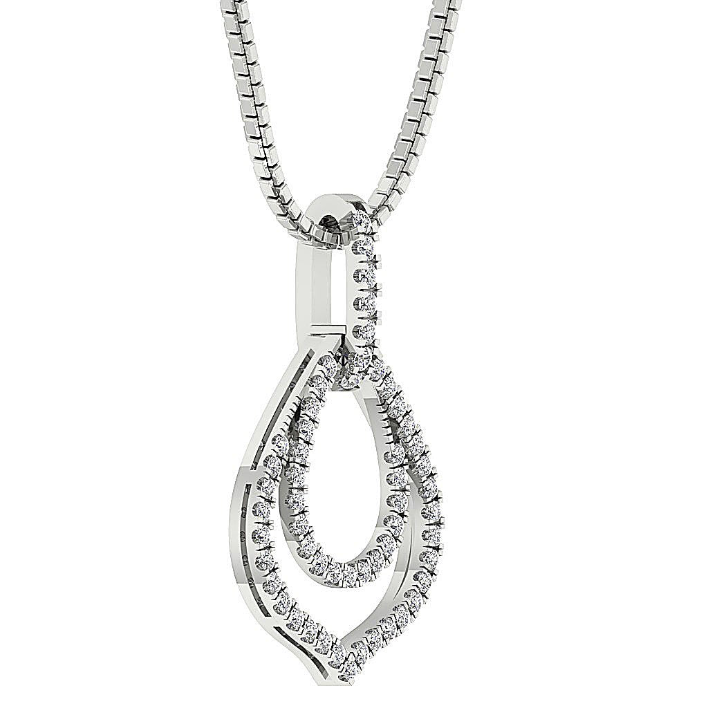 SI1/I1 G 0.40 Carat Unique Fashion Pendant Round Diamond 14k/18k Solid Gold