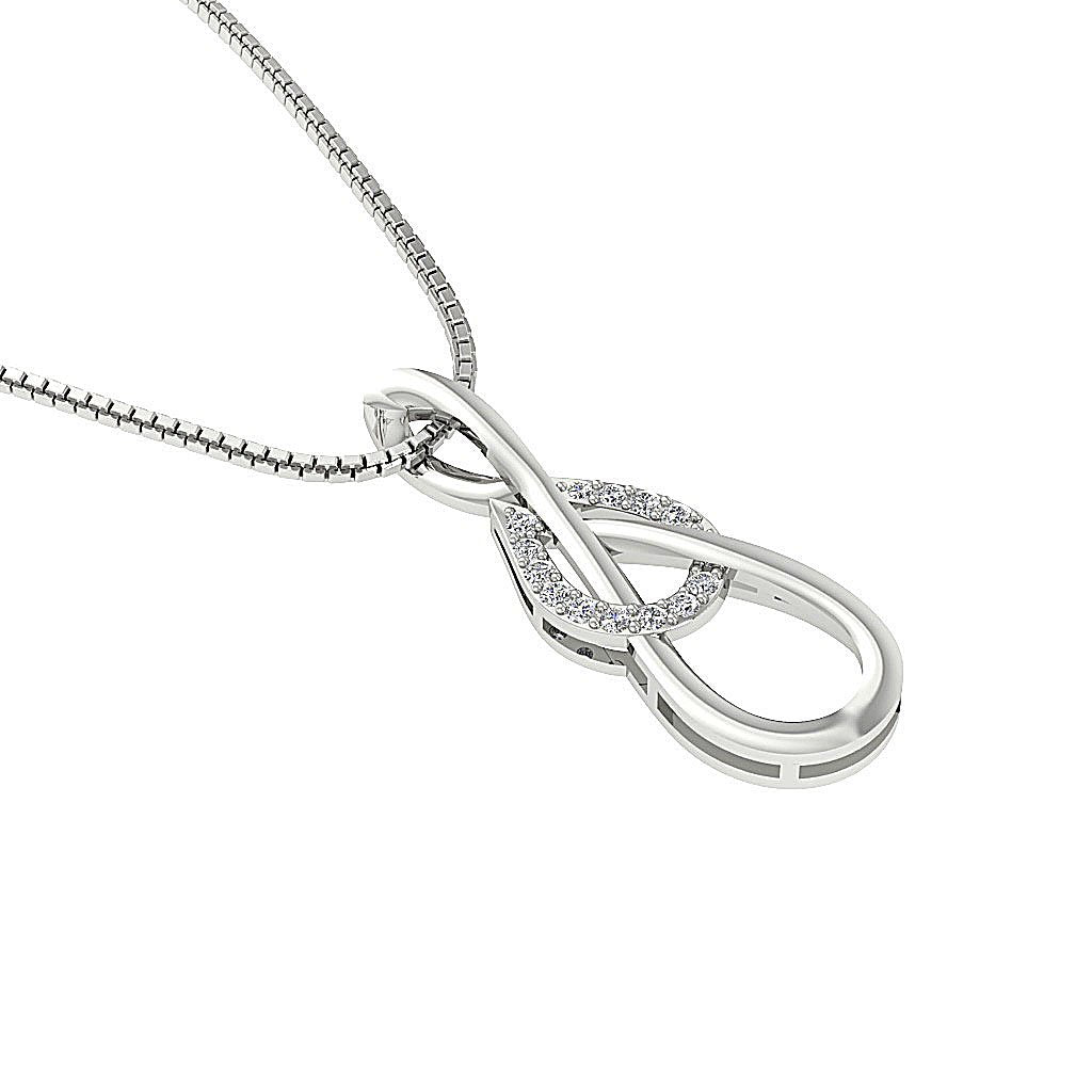 14k/18k Solid Gold Designer Fashion Pendant SI1/I1 G 0.15 Carat Genuine Diamond