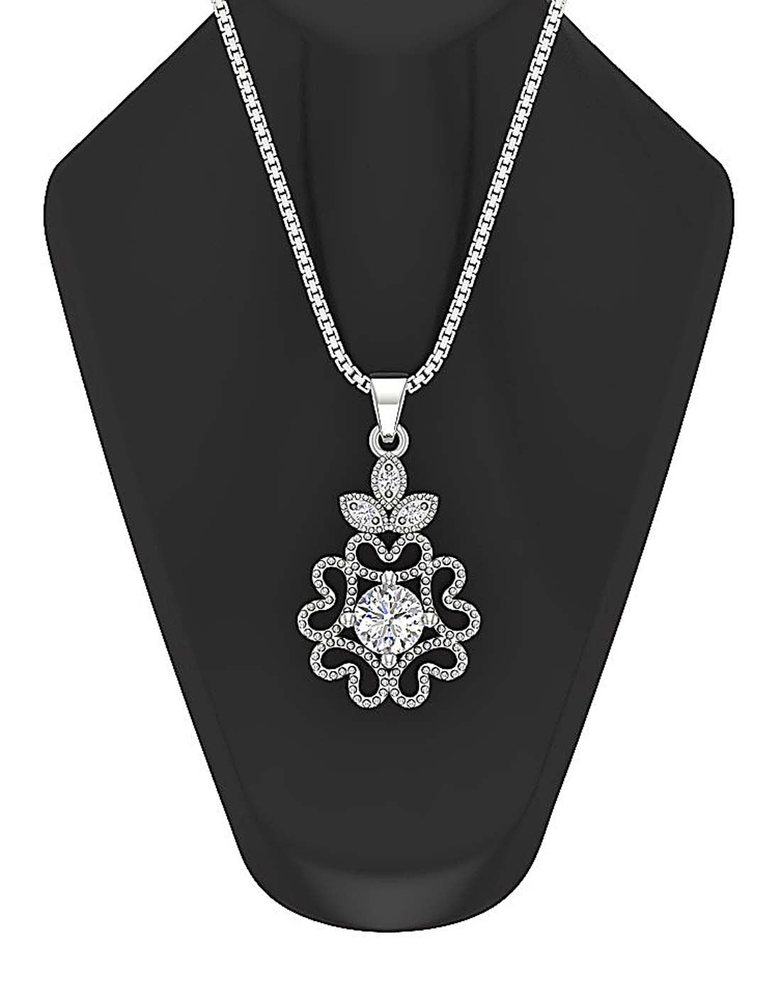 Designer Fashion Pendant SI1/I1 G 0.60 Carat Genuine Diamond 14k/18k Solid Gold