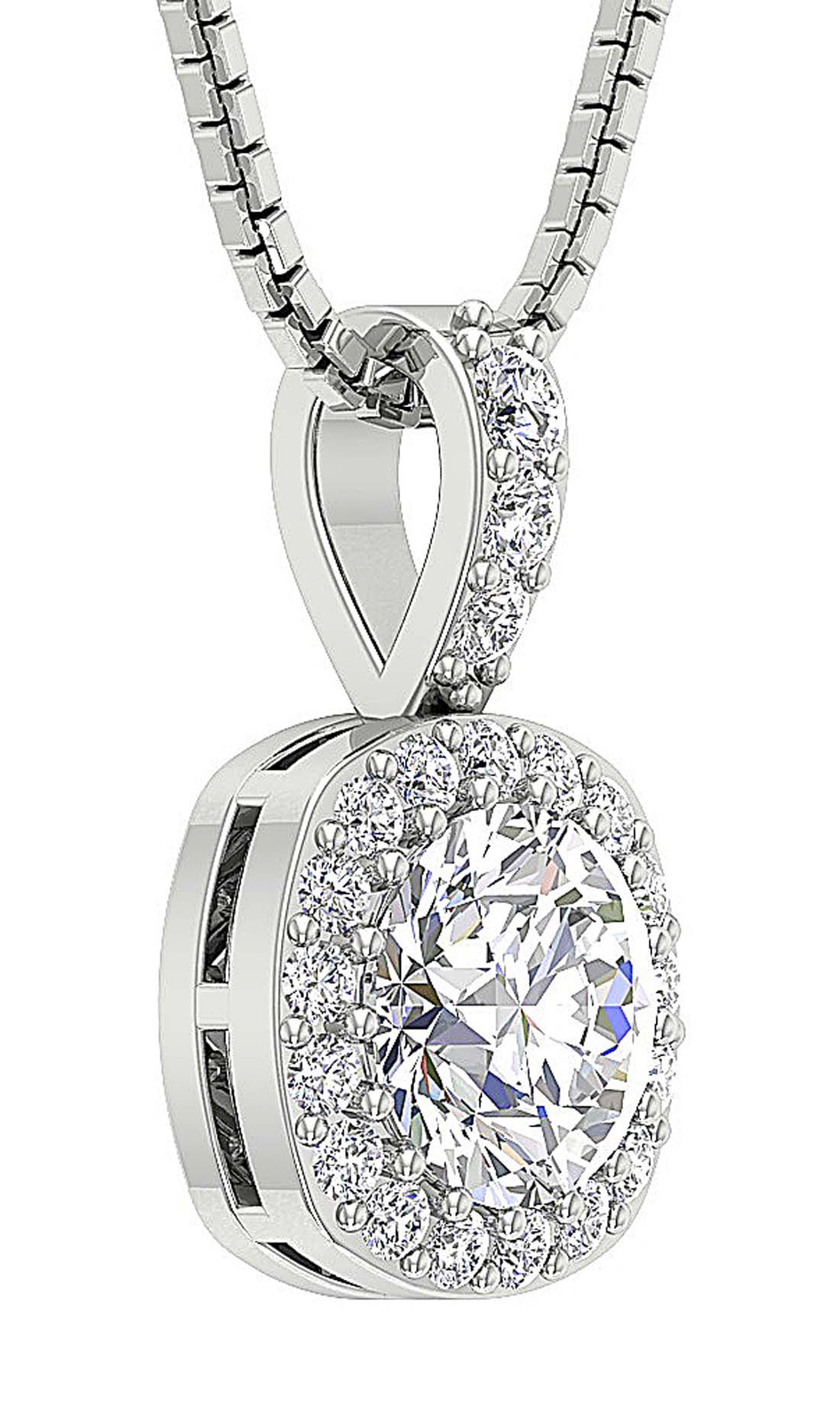 Unique Fashion Pendant I1 G 1.35 Carat Natural Diamond 14k/18k Solid Gold