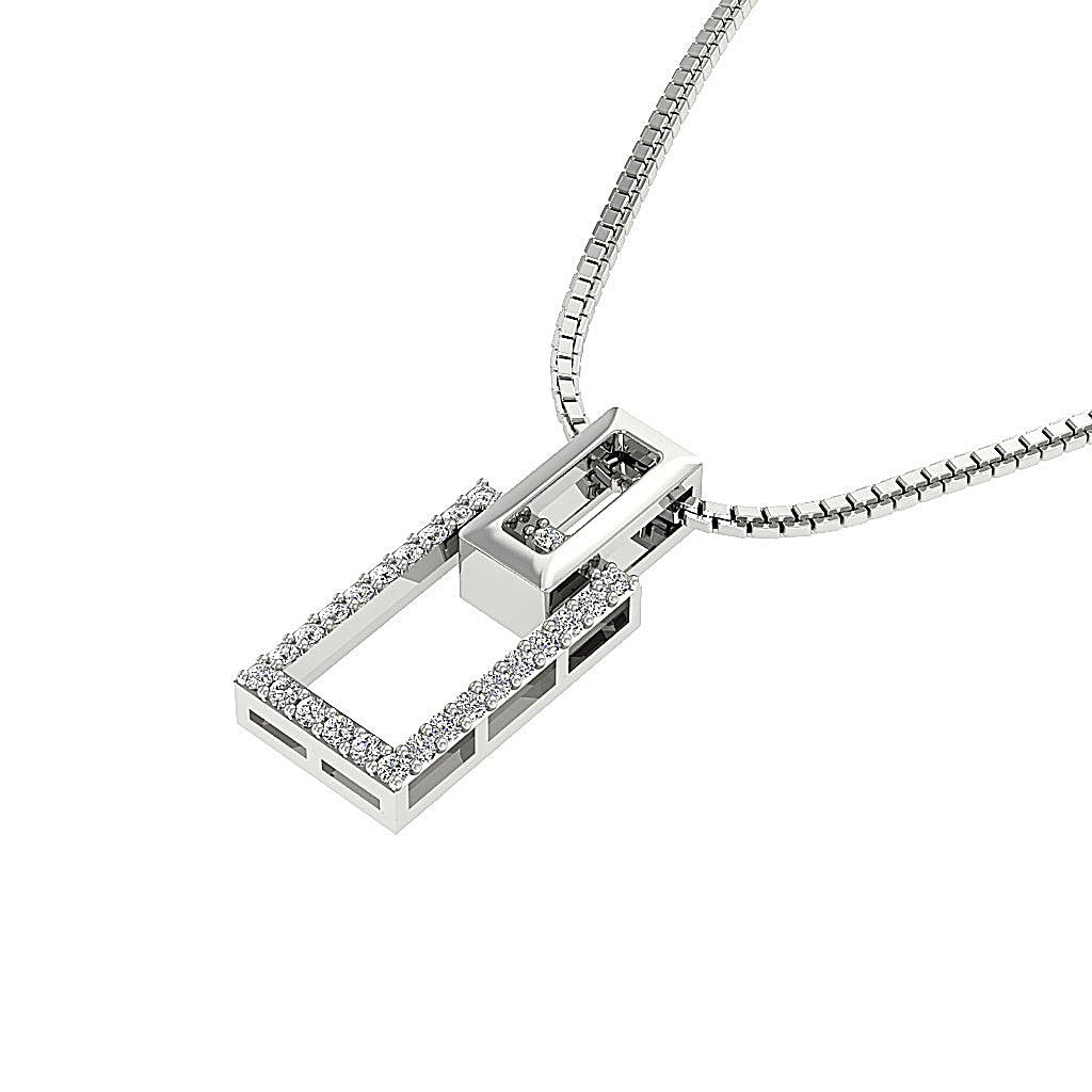 14k/18k Solid Gold Designer Fashion Pendant SI1/I1 G 0.15 Carat Genuine Diamond
