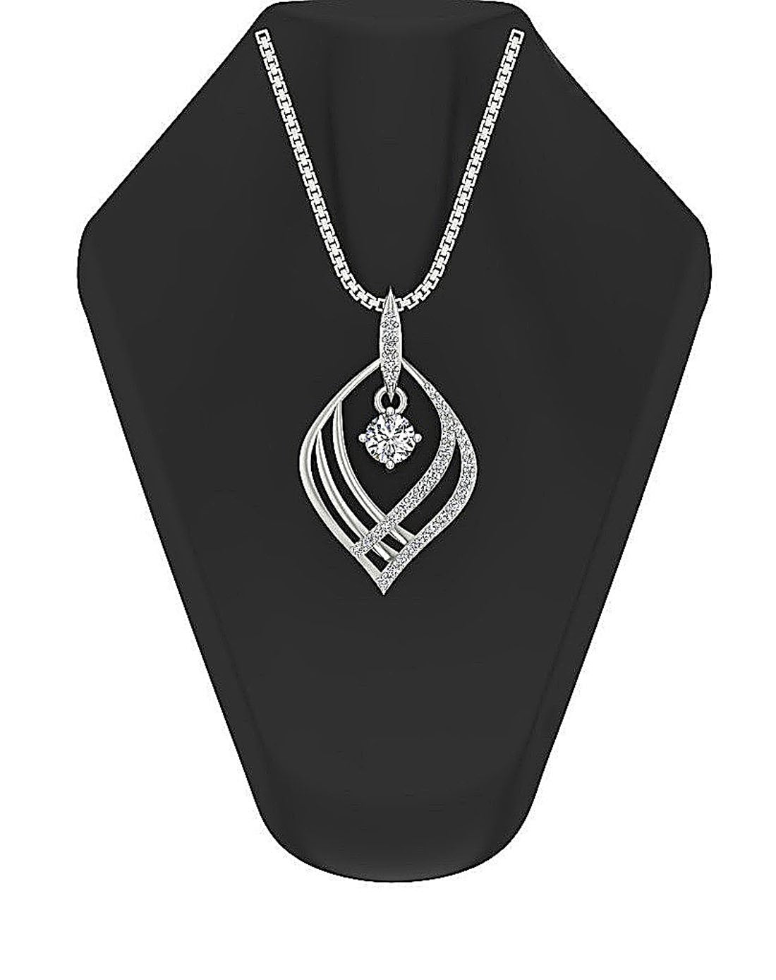 SI1/I1 G 0.50 Ct Genuine Diamond 14k/18k Solid Gold Vintage Fashion Pendant