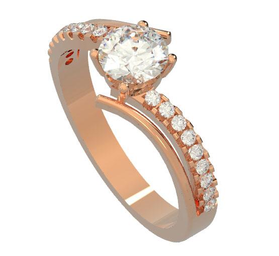 Genuine Diamond 14k Solid Gold Unique Anniversary Ring I1 G 1.00 Carat