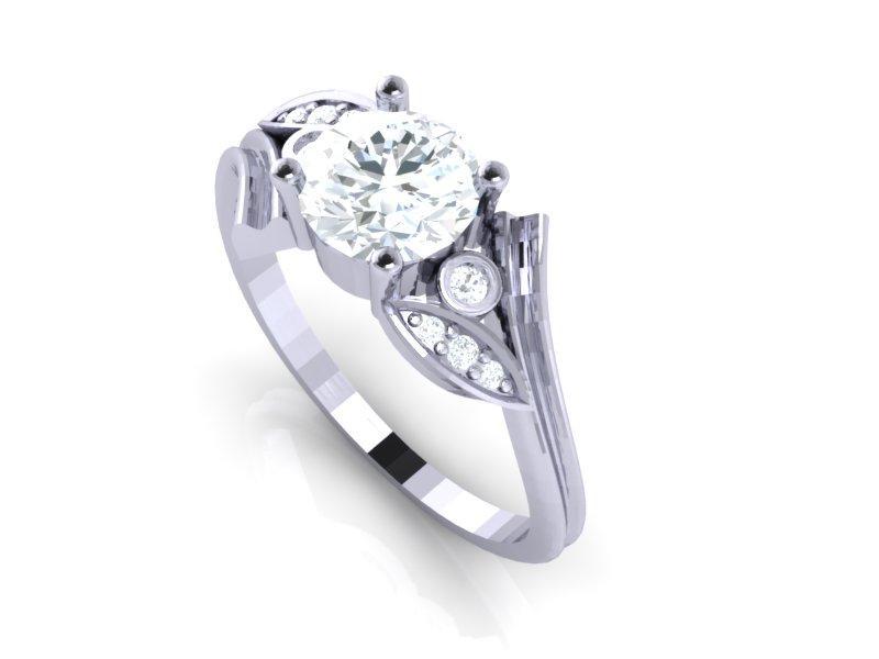 Vintage Solitaire Anniversary Ring Round Diamond I1 G 1.15 Carat 14k Solid Gold Prong Bezel Set