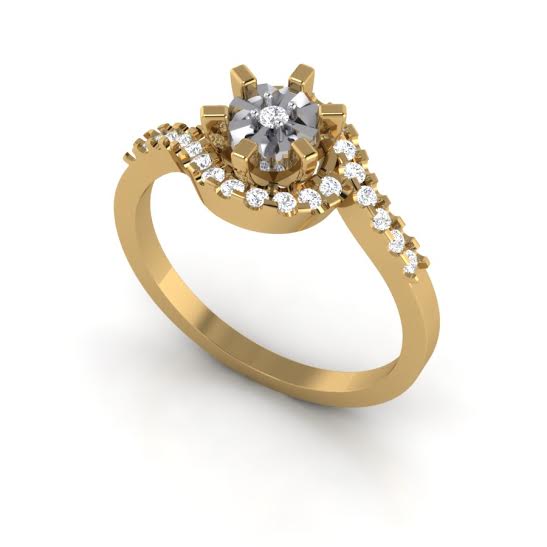 14k Rose Gold Vintage Solitaire Engagement Ring VS1 G 0.30 Carat Natural Diamond Prong Set