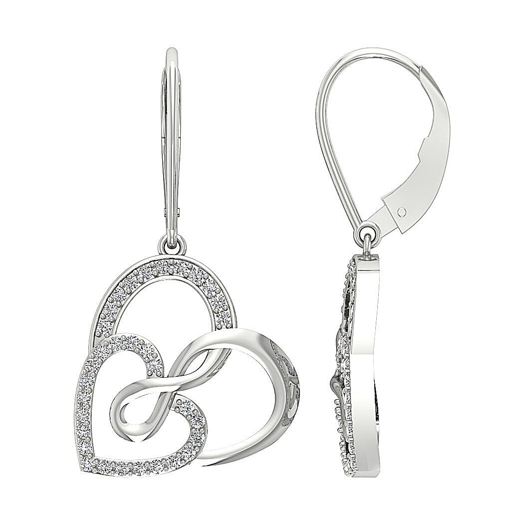 VVS1/VS1/SI1/I1 0.70 Ct Chandelier Engagement Earrings Natural Diamond 18k/14k Yellow Gold Prong Set