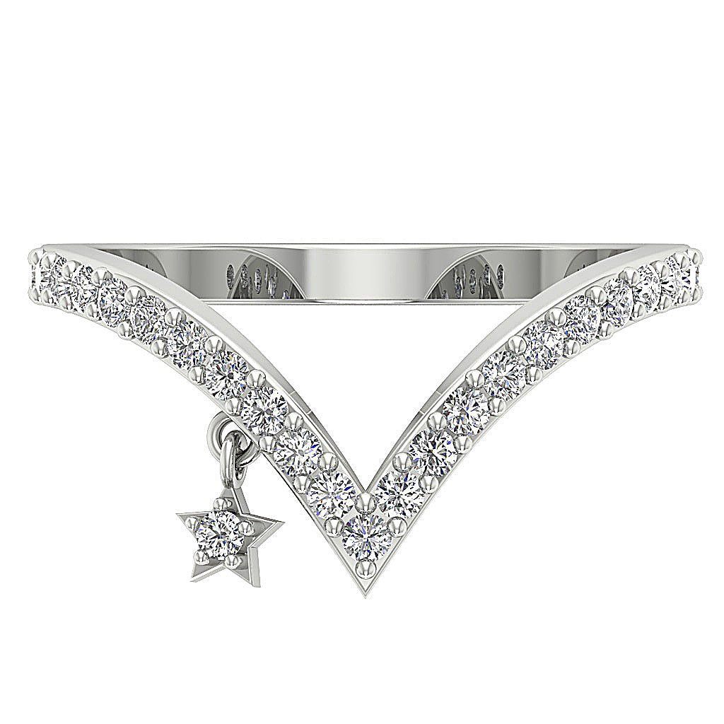 SI1 G 0.50 Ct Engagement Ring Natural Diamond Cut Prong Set 14k White Gold 11.25 MM