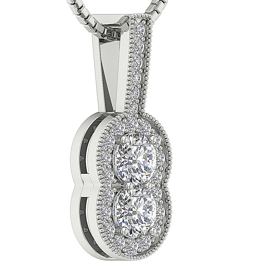 SI1/I1 G 1.00 Carat Unique Fashion Pendants 14k/18k Gold Genuine Diamonds