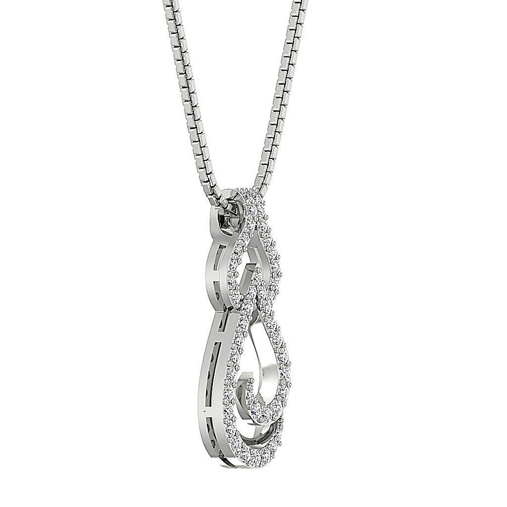 14k/18k Solid Gold Vintage Fashion Pendant SI1/I1 G 0.25 Carat Genuine Diamond