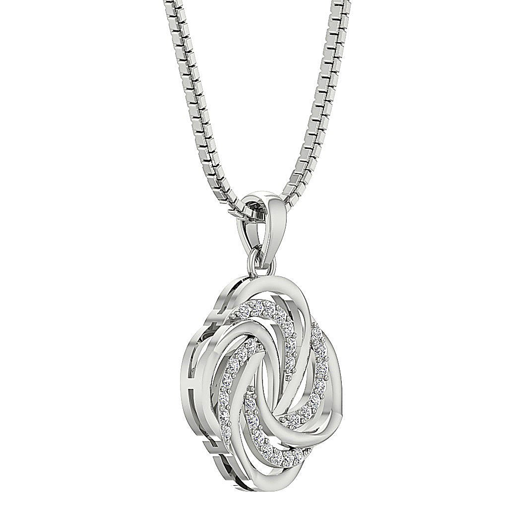SI1/I1 G 0.30 Carat Vintage Fashion Pendant 14k/18k Solid Gold Genuine Diamond
