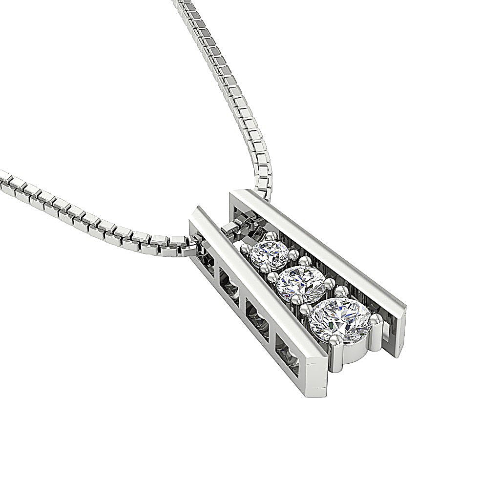 14k/18k Solid Gold Genuine Diamond SI1/I1 G 0.65 Carat Designer Fashion Pendants